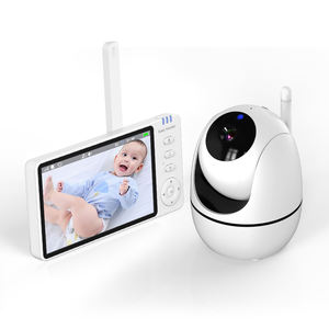 Cámara de bebé Pan-Tilt de 720P, vigilancia de seguridad para niñera, Batería grande, teléfono para bebé, Audio bidireccional, cámara de Monitor de bebé de 5 pulgadas - Product Image 4