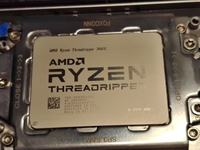 CPU Threadripper 3960X 3.8GHz 64-Bit Bekas + Motherboard Gigabyte TRX40 Aorus Pro WiFi Soket STRX4 untuk Virtualisasi Server