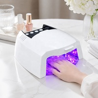 Lampe UV LED 90W sur pied pour séchage rapide des ongles, double usage pédicure, avec capteur automatique intelligent pour les ongles des mains et des pieds