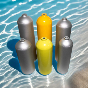 Alsafe Factory Wholesale  <span class=keywords><strong>Bouteille</strong></span> de plongée en aluminium <span class=keywords><strong>10L</strong></span> 11L 12L 15L ISO Équipement de plongée sous-marine Cylindres de plongée - Product Image 1