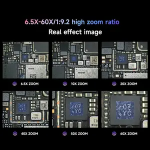 <span class=keywords><strong>Microscope</strong></span> stéréoscopique trinoculaire Mechanic 6560T-B11 6,5-60X pour la réparation de cartes de circuits imprimés (PCB) et de puces BGA de téléphones mobiles - Product Image 6