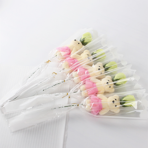 E77 Natural Handmade Soap High Quality Artificial Rose <strong>Bear</strong> <strong>Flower</strong> With Box - Product Image 3