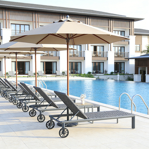 Funda de Lujo para Silla de Piscina, de Aluminio Trenzado, para Exteriores, para Tomar el Sol, para Playa, Sofá <span class=keywords><strong>Cama</strong></span>, Hotel, Patio, Plegable, con Protección UV - Product Image 2