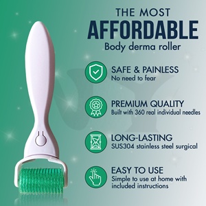 Herramienta de masaje corporal con agujas reales para dermaroller de microagujas de 1,5mm grande personalizada para estrías y cicatrices corporales - Product Image 4