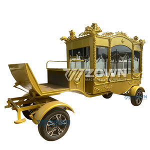 Funeral Hearse Hot Selling White Classic Electric Funeral Limousine Hearse Van <b>Coach</b> 4 Wheels ZOWN Brand - Product Image 5