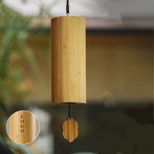 Eco-friendly Solid Bamboo Wind <b>Chime</b> Meditation Sound Healing Wind <b>Bell</b> Indoor Outdoor Garden Patio Hanging Crafts Decor - Product Image 5