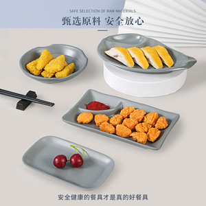 จานเมลามีนรูปไข่ สีพื้น ทนทาน ใช้สำหรับงานปาร์ตี้ - Product Image 4