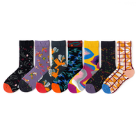 Chaussettes unisexes pour hommes et femmes à imprimé animal, respirantes, décontractées, amusantes, en coton peigné personnalisé
