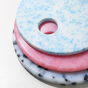 Tagliere antiscivolo colorato in plastica addensata in HDPE per uso cucina e Chef - Product Image 4