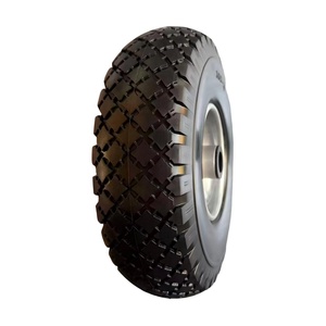 Nouvelle <span class=keywords><strong>roue</strong></span> en mousse PU pleine STONE 10'' avec pneu anti-crevaison 3.00-4, trou de 20 mm, jante argentée et roulement à billes pour chariot de jardin, chariot à main, <span class=keywords><strong>brouette</strong></span> - Product Image 4