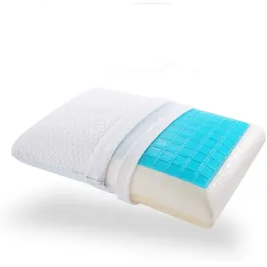 Sell well soft gel sleeping pillow cooling gel anti-apnea gel memory foam pillow