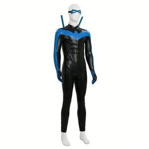 Costume de cosplay Titans <span class=keywords><strong>Saison</strong></span> <span class=keywords><strong>3</strong></span> pour homme, tenue de combat Nightwing Dick Grayson en spandex, costume d'Halloween pour TV et cinéma - Product Image 4