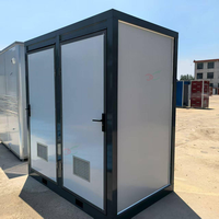 Toilettes préfabriquées portables en conteneur, équipées d'un lavabo, d'une douche, d'un WC, avec séparation humide/sèche, pour le camping et l'hébergement hôtelier