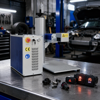 Machine de marquage laser à fibre de type split 60W JPT MOPA pour gravure sur métal, boutons de voiture, pièces automobiles, outils et quincaillerie