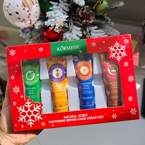 Crème pour les mains en stock 4*30g Promotion Noël Hydratante Anti-gerçures Crème pour les mains Automne et Hiver Parfumée - Product Image 1