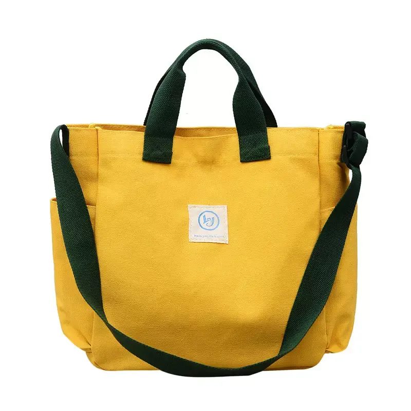 Shoulder Strap School Bag Custom Canvas Tote Bag Designer Handbags