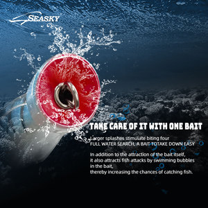 Leurre de pêche Seasky en bois style <span class=keywords><strong>bouteille</strong></span> 4 1/2" 5 1/2" 40g pour la pêche en mer du bar rayé et du thon - Product Image 4