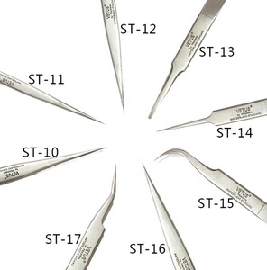 Top qualité Vetus pincettes droites et courbes ST-11-17 D'origine <span class=keywords><strong>Suisse</strong></span> De Qualité pour le salon professionnel extension de cils - Product Image 6