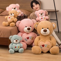 Ours en vrac ours en peluche t-shirts 90cm pantoufles enfants LED ours brun avec caméra cachée-coffret cadeau de vacances
