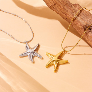Bowknot Necklace Gold Silver Color Stainless Steel Chain Pendant Jewelry Gift Fashion Elegant Retro Style - Product Image 3