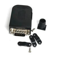 Conector DB9, conector macho hembra de 9 pines, RS232, RS485, terminales de ruptura, 21-24 AWG, conectores sin soldadura de cable