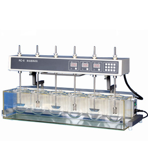 Probador de solubilidad CHINCAN RC-6 con 6 cestas, utilizado para detectar la velocidad de disolución de tabletas y cápsulas. - Product Image 1
