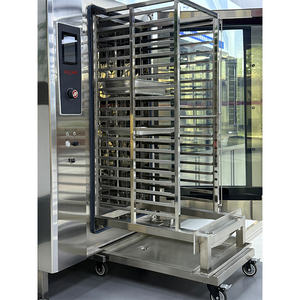 40 Tier thương mại Combi lò điện <span class=keywords><strong>LCD</strong></span> Điều khiển phổ hơi nước nướng lò với điện thoại di động giỏ hàng cho bánh nhà hàng sử dụng - Product Image 2