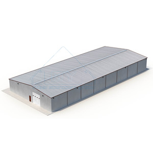 Conception industrielle Structure préfabriquée en acier de 1000 mètres carrés pour l'atelier d'usine alimentaire <span class=keywords><strong>Garage</strong></span> Maison-Salle d'atelier polyvalente - Product Image 3