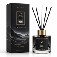 Ensemble diffuseur de parfum liquide personnalisé 150 ml, étiquette privée, coffret cadeau parfum d'ambiance, bouteille en verre vide écologique