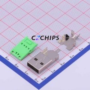 917-701A109DM0400 USB Connector Connector ( Connector Type: Type-A )( Protocol Standard: USB 2.0 )( Gender: Male ) - Product Image 1