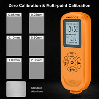 Medidor de Espesor de Revestimiento Digital XEAST HW-300S ABS, Probador de Pintura Metálica, 0-2000um, Resolución de 0.01mm, Precisión de 3%+1um, Batería con 1 Año de Duración