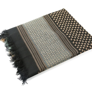 New Arabic Men's Yashmagh Shemagh Black Keffiyeh Square <strong>Scarf</strong> with Tassel Colorful <strong>Arafat</strong> Made of Polyester - Product Image 1
