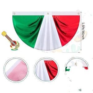 Bandera Decorativa de Alta Calidad al Mejor Precio con Entrega Rápida para Publicidad, Decoración Interior y Exterior, Decoración de Porche Delantero, Bandera de Media Abanico - Product Image 3