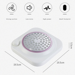 Venta al por mayor portátil de alta potencia 80W Gel esmalte de uñas vacío polvo espirador colector - Product Image 3