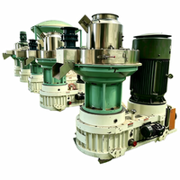 Machine à granulés de biomasse à membrane annulaire pour sciure de bois avec moteur 55 kW, multi-tension, facile à utiliser