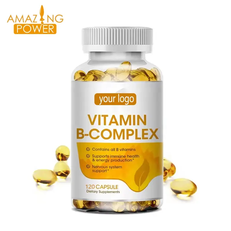 Private Label OEM 120 Capsules Vitamin B Complex Capsules Dietary Supplement for export