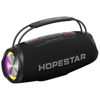 HOPESTAR H53 35W Haut-parleur haute puissance à double transducteur avec éclairage LED RGB, étanche, portable et sans fil pour fêtes en extérieur