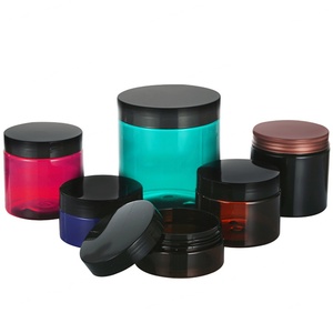 Conteneurs personnalisables pour gommage facial cosmétique 2oz 80ml, pots en plastique PET givré nude de 100ml avec couvercle en plastique mat - Product Image 6