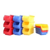 Caja de almacenamiento de volumen de negocios de plástico Caja de diseño funcional flexible colgante apilable anidable apilable