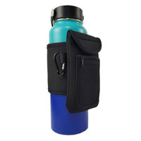 Funda de Neopreno para Botella de Agua de Gimnasio con Logotipo Personalizado de Alta Calidad, Funda Impermeable para Botella de Agua de 18 oz con Soporte para Teléfono