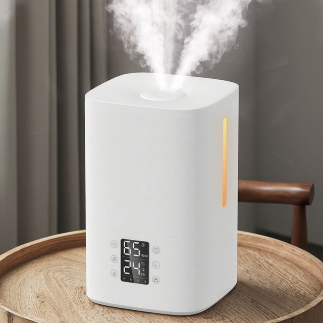 RUNAL 4L Cool and Warm Mist Smart Tuya App Hot Steam Large Heated Ultrasonic Air Humidifiers With Led Light for Baby Bedroom