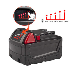 Batería Recargable de Iones de Litio de 18V para Taladro, Compatible con <span class=keywords><strong>Milwaukee</strong></span> <span class=keywords><strong>M18</strong></span> 48-11-1890, 48-11-1850, 48-11-1828, 48-11-1820 - Product Image 4