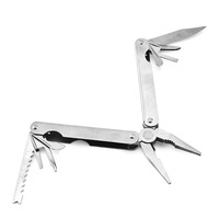 Meilleure vente 13 en 1 pince tactique multi-usages en argent combinaison multifonction pince de poche pliante pour EDC