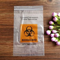Bolsa para Muestras Biológicas con Cierre Hermético y Bolsillo Exterior para Documentación, Bolsa para Muestras de Laboratorio Médico