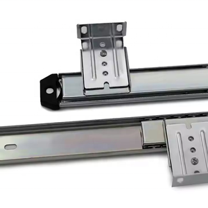 Riel deslizante para teclado con rodamiento de bolas HVPAL (350mm), capacidad de carga de 23kg, acero laminado en frío con posición de bloqueo y soporte de montaje - Product Image 6