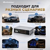 Amplificateur audio de voiture 4 canaux, processeur DSP de voiture 8 canaux, égaliseur 31 bandes, max 4x60W, qualité d'usine, amplificateurs professionnels