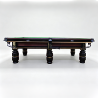 Table de billard PUSHIZHE de haute qualité, 9 pieds, avec plateau en ardoise et poches en cuir, pour la maison, le club et le commerce