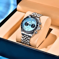 Nouvelle montre de sport de luxe à quartz PAGANI DESIGN 1813 BB Flamingo Chronographe pour homme, saphir, étanche 100M, montre-bracelet tendance 2026