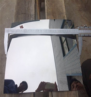 R1200/R320 2mm 230*300mm 305*407mm clear Float Glass Aluminum Chrome Coated Convex Mirror Glass