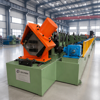 Machine de formage à froid de profilés C entièrement automatique et personnalisée à grande vitesse avec 15 unités de poinçonnage, ligne de production